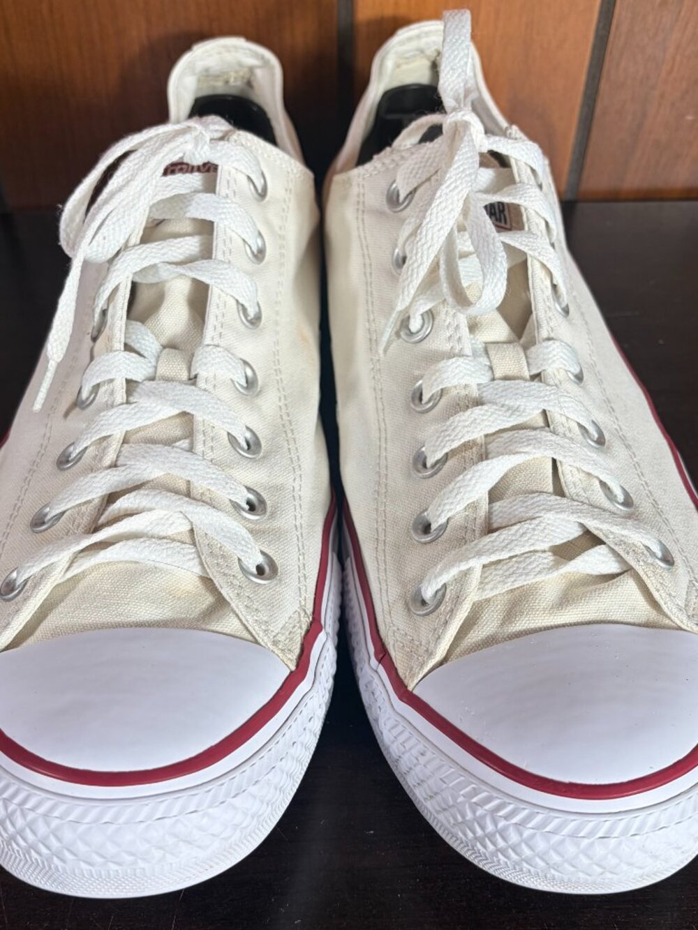Converse Chuck Taylor All Star Ox Low Top Mens Sz 14 White Classic Lace Up Shoes